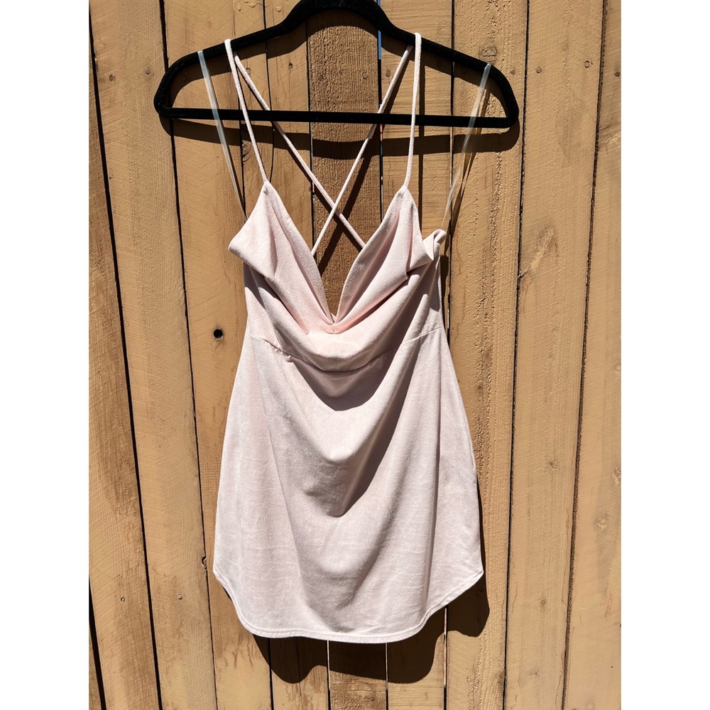 Suede Strappy Dress